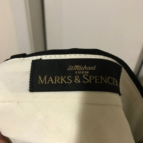 Marks & Spencer Men's Black Dress Pants Size 38 Waist - Picture 4 of 4